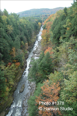 Quechee, VT - Gorge Looking South - Fall
